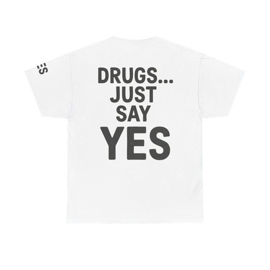 Color: White | Just Say Yes Premium Graphic Tee