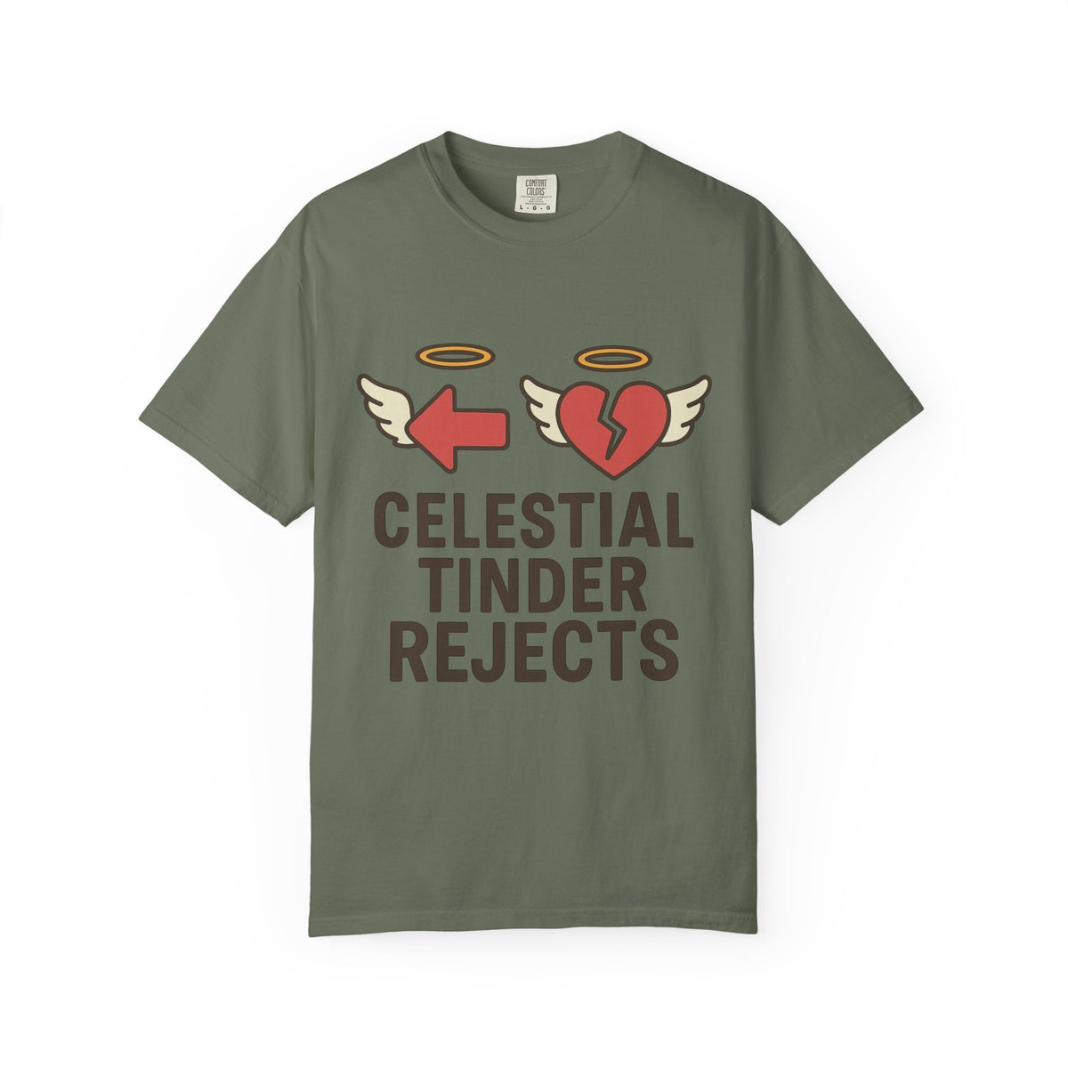 Color: Moss | Celestial Tinder Rejects Unisex Garment-Dyed T-shirt