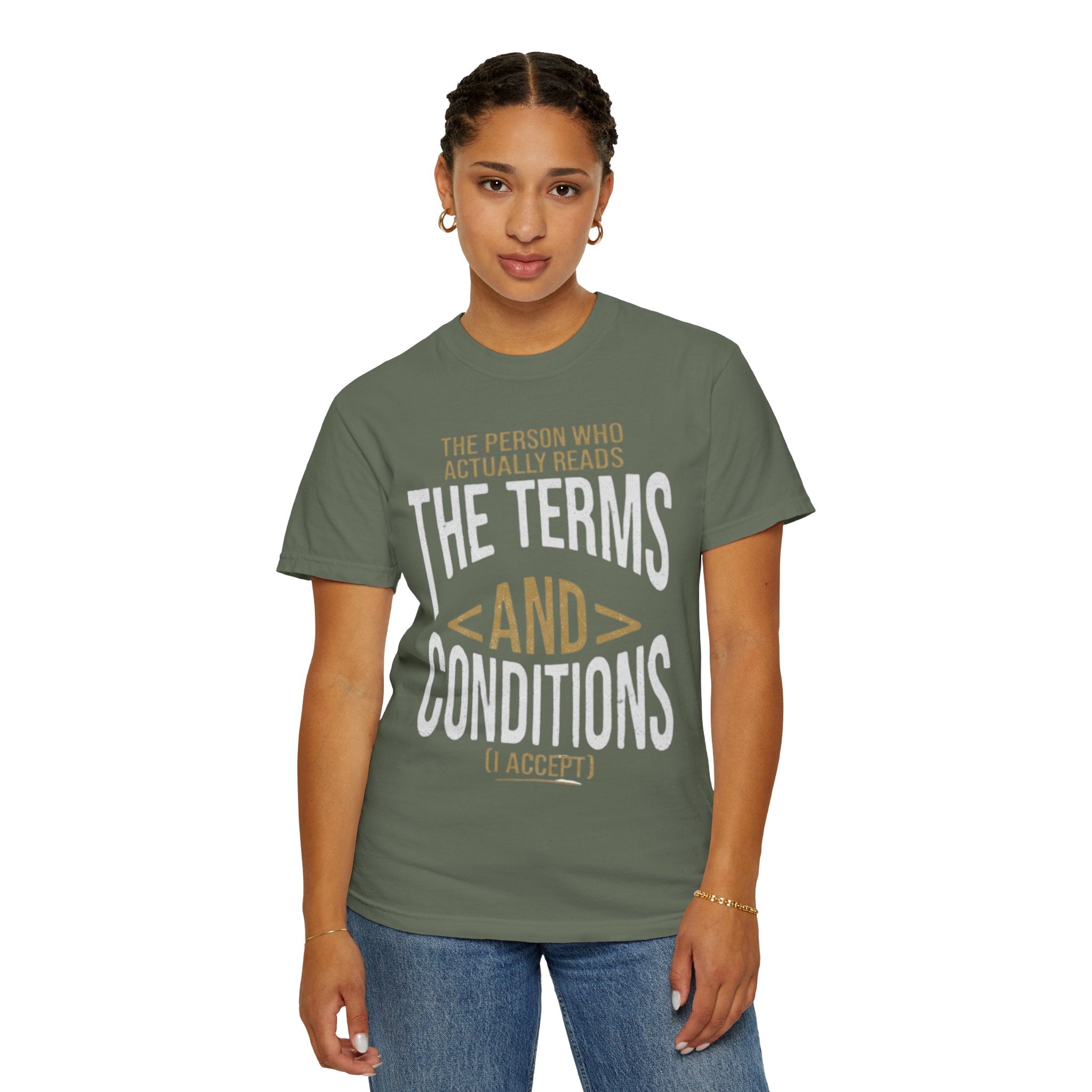 "Terms and Conditions" Unisex Garment-Dyed Tee