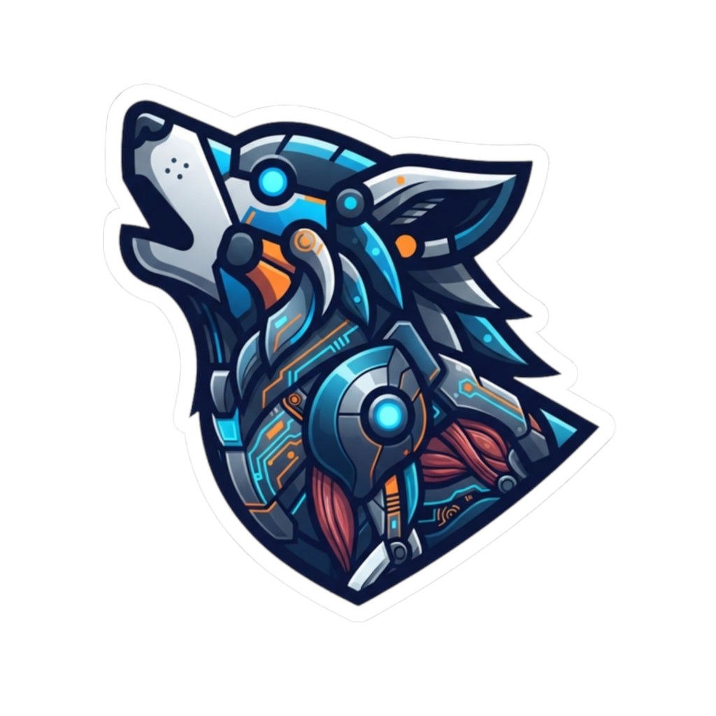 "Cyber Wolf" Sticker