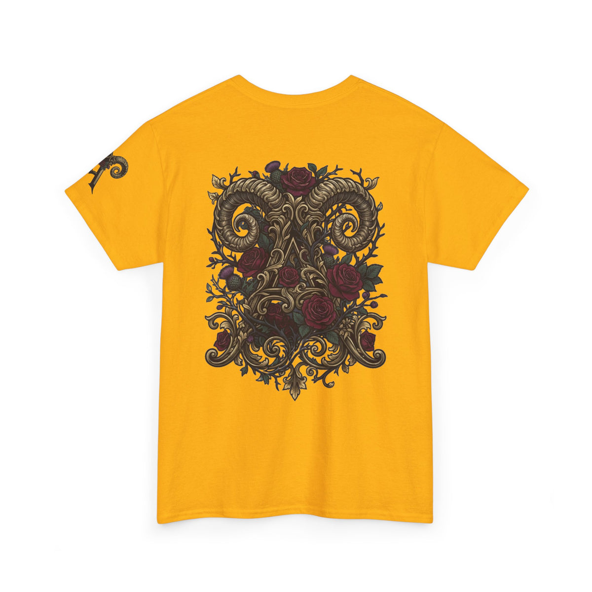 Floral Monogram Aries Premium Graphic Tee