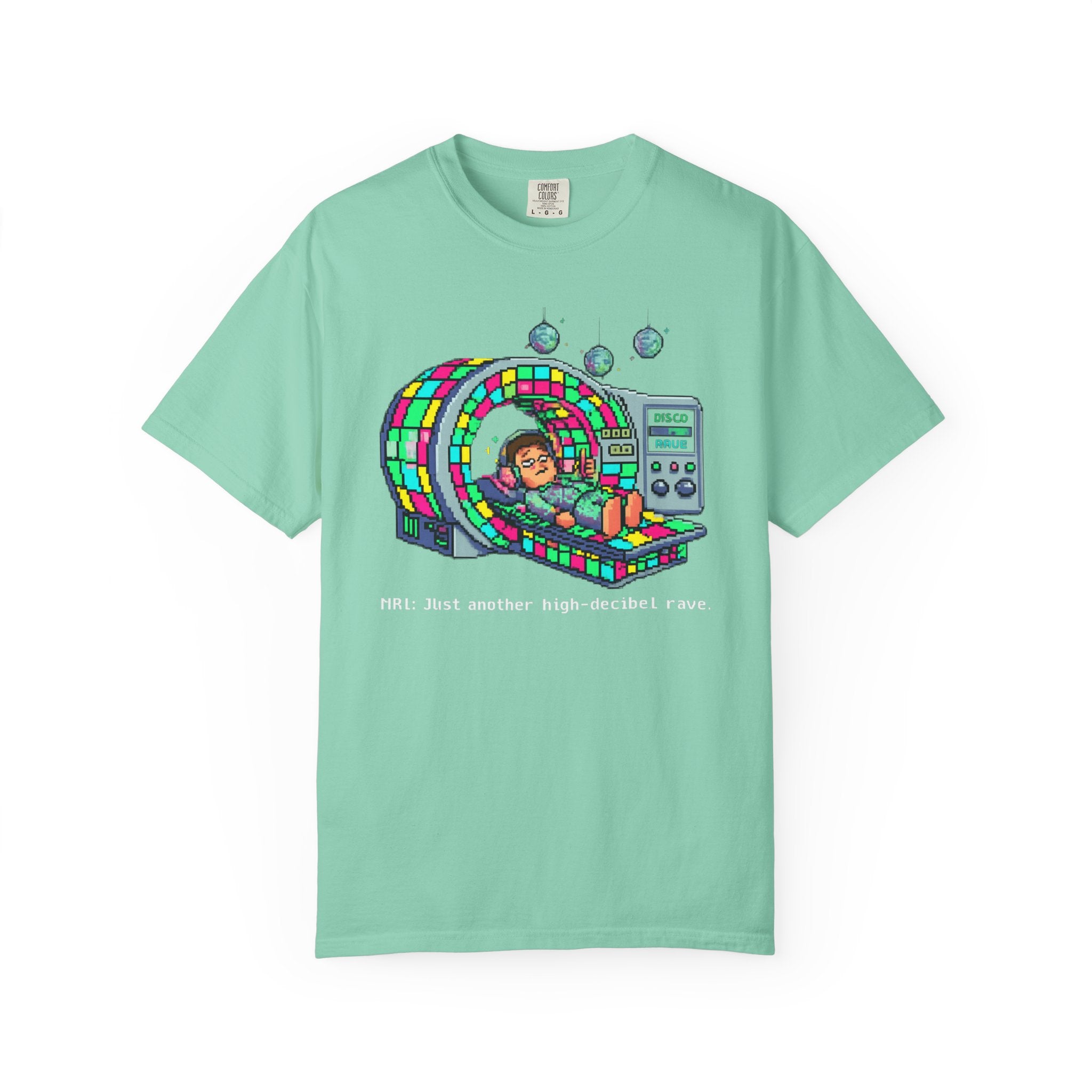 "MRI High Decibel Rave" Unisex Garment-Dyed T-shirt