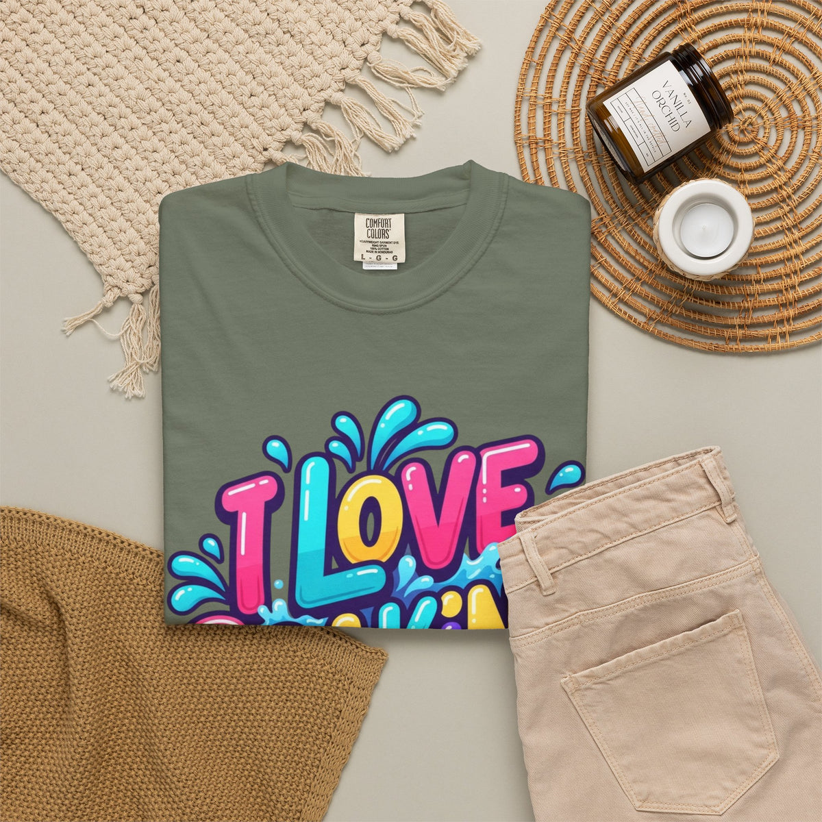 I Love Soaking Unisex Garment-Dyed Tee