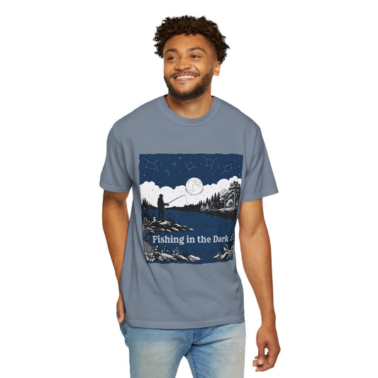 "Fishing in the Dark" Unisex Garment-Dyed Tee