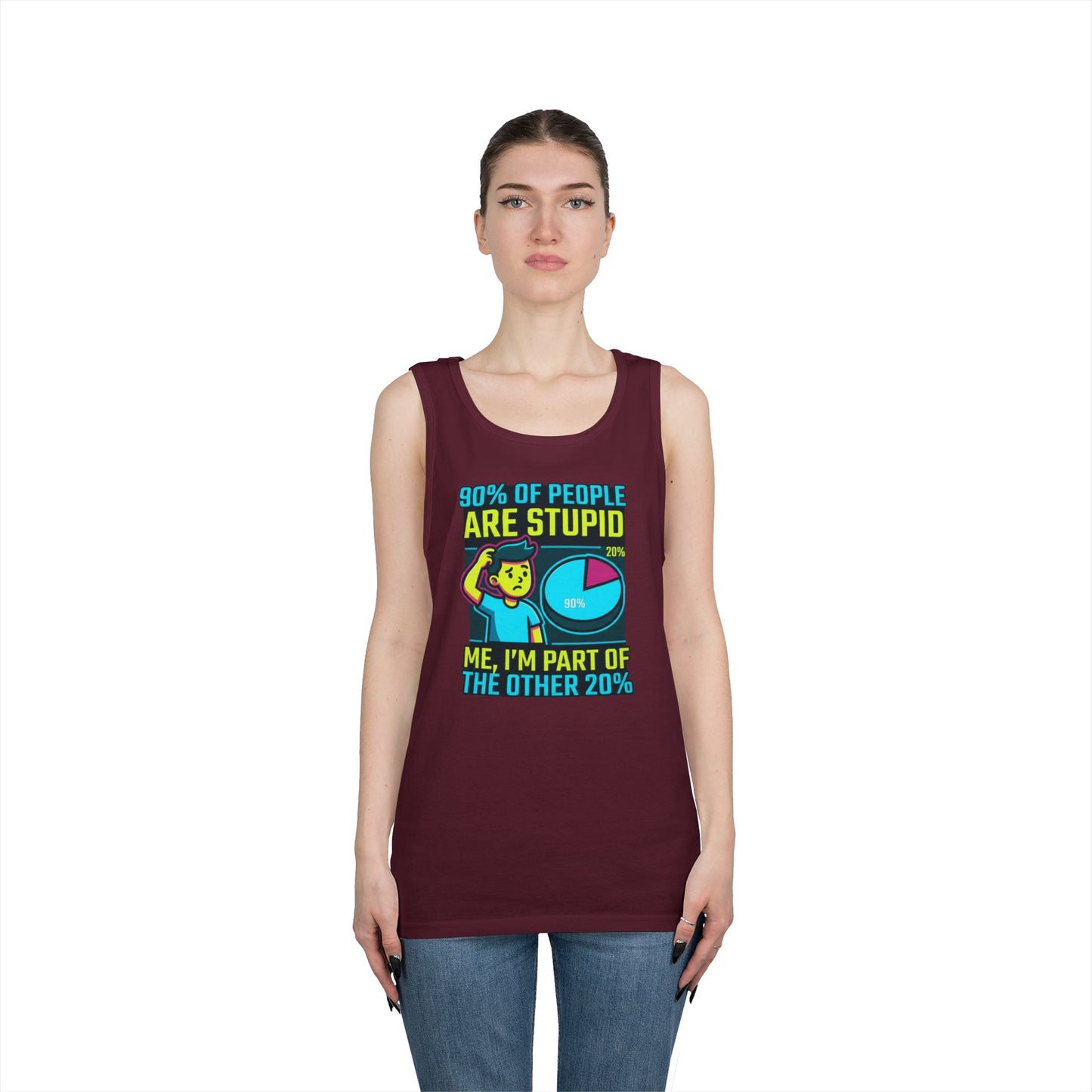 "90% Of People Are Stupid" Tank Top