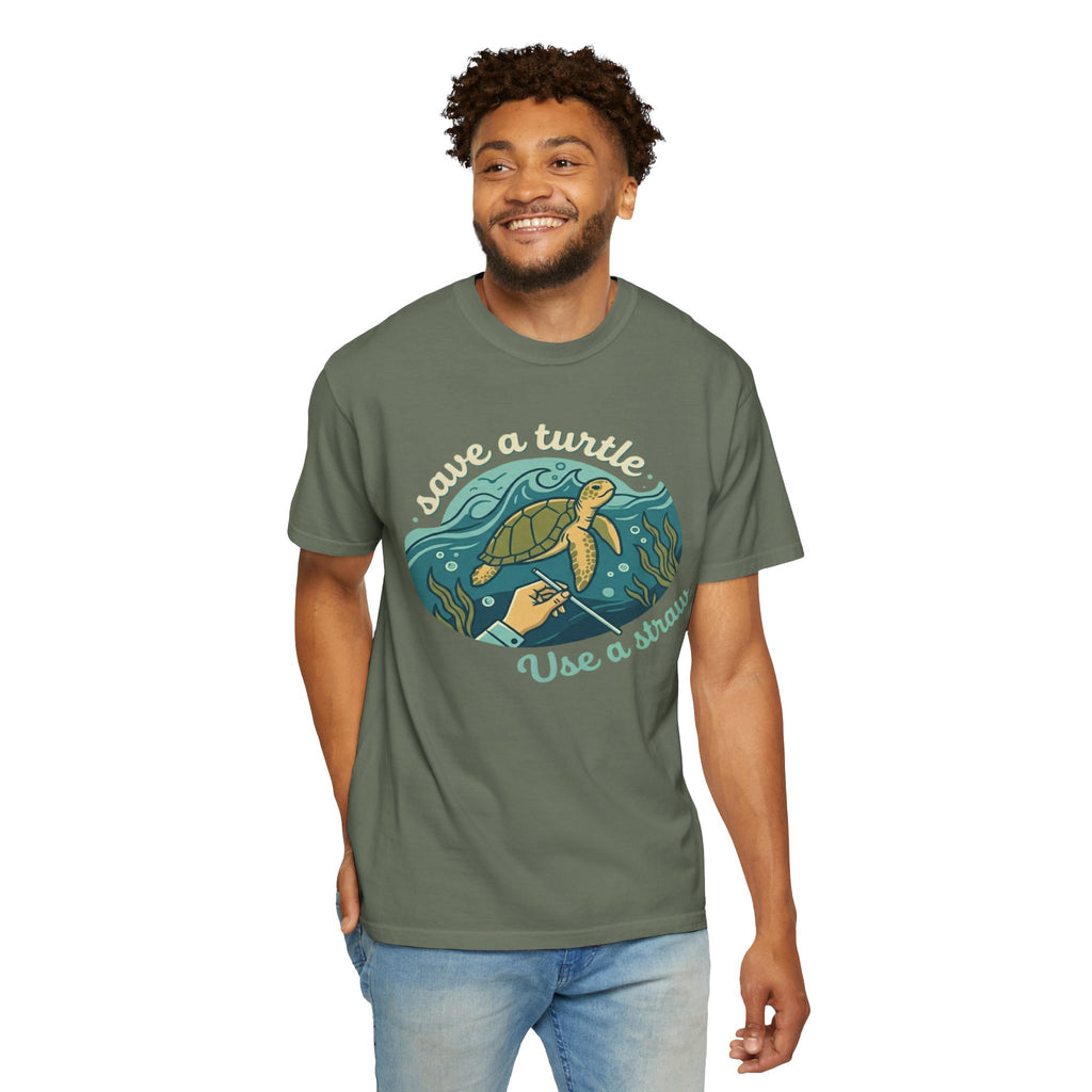 "Save a Turtle" Unisex Garment-Dyed Tee
