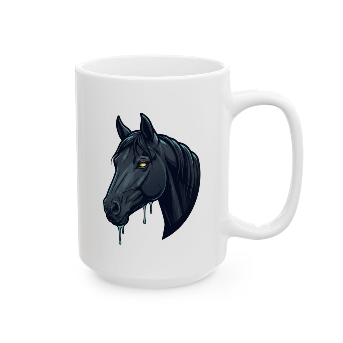 "Kelpie (Scottish Folklore)" White Ceramic Mug — Graphic
