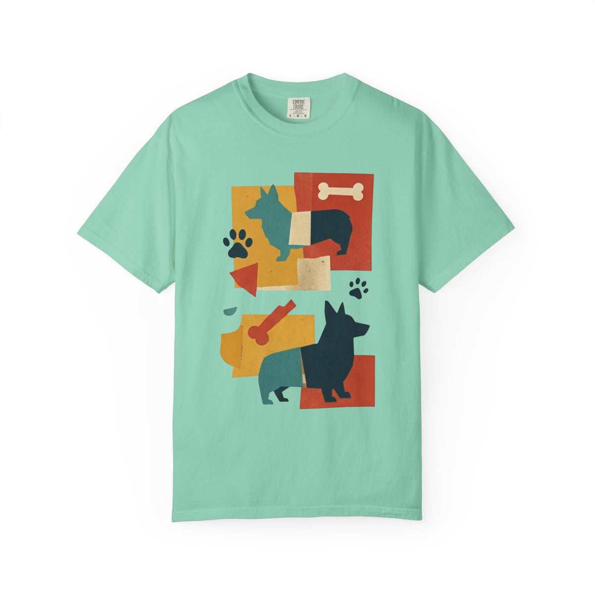Color: Island Reef | Dogs and Bones Unisex Garment-Dyed Tee