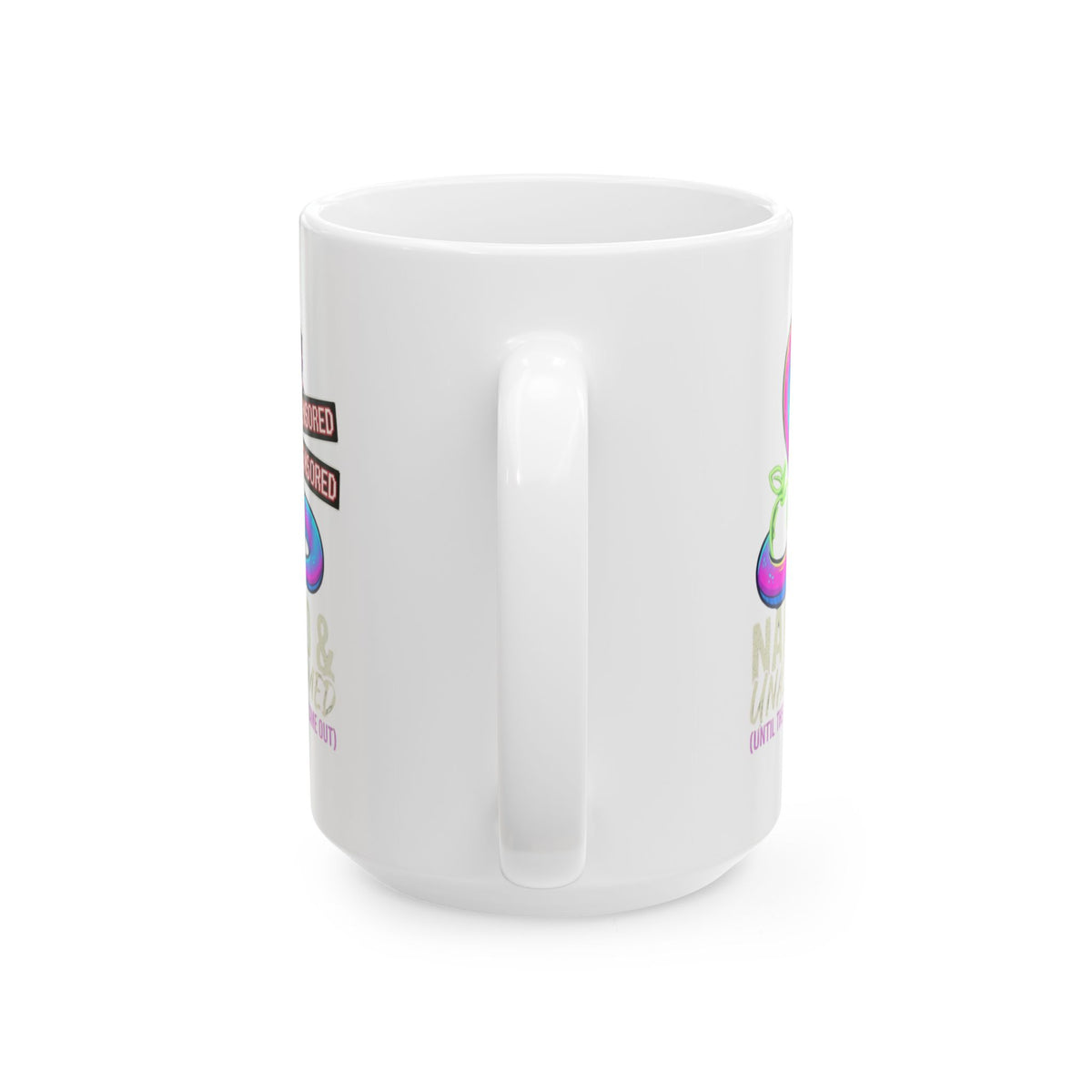 "Good Book Series Naked & Unashamed" White Ceramic Mug