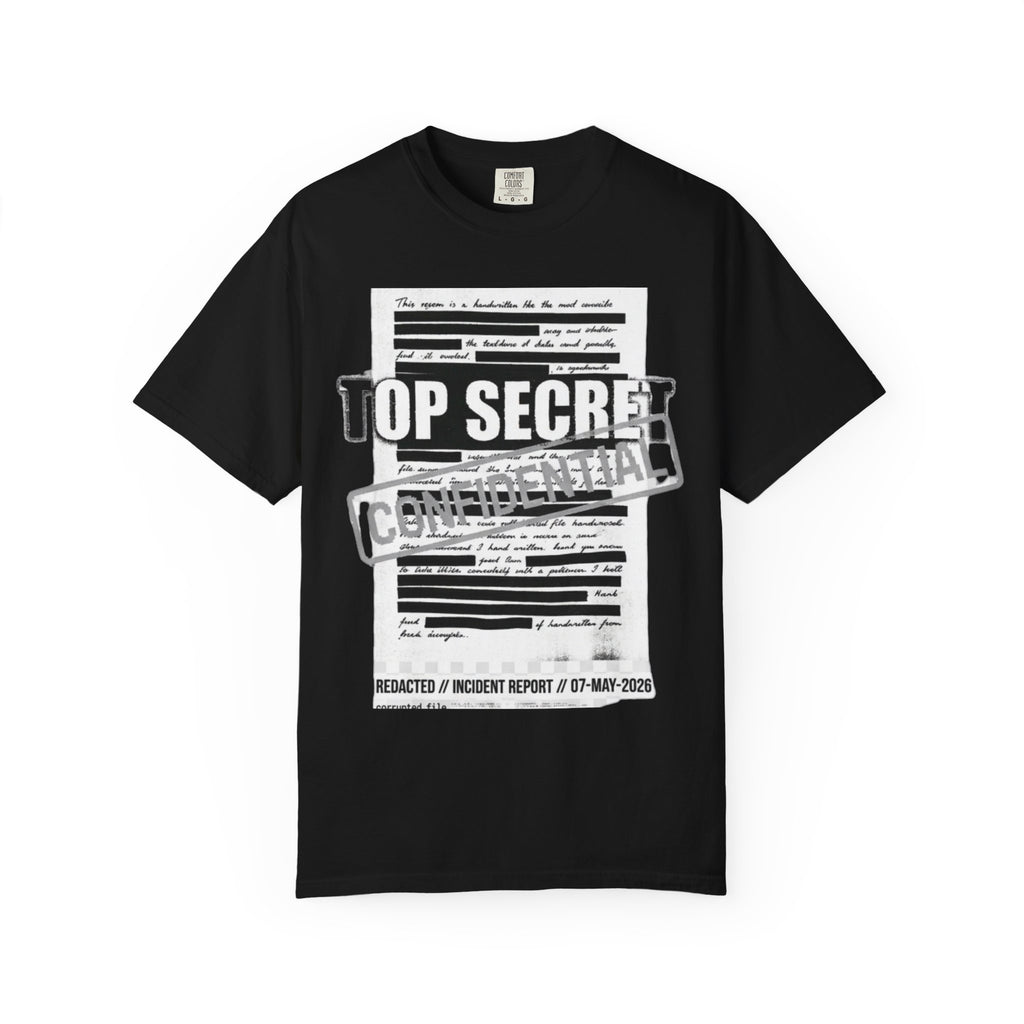 Classified Information Enthusiast | Garment-Dyed Tee — AttitudeShirts