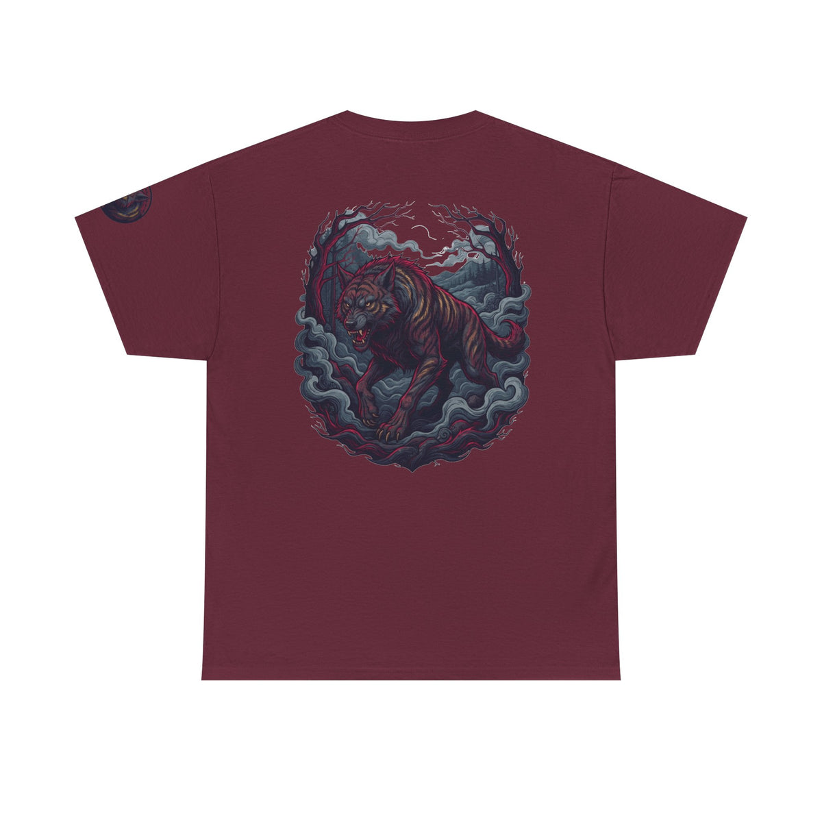Color: Maroon | The Beast of Gévaudan (France) Premium Graphic Tee