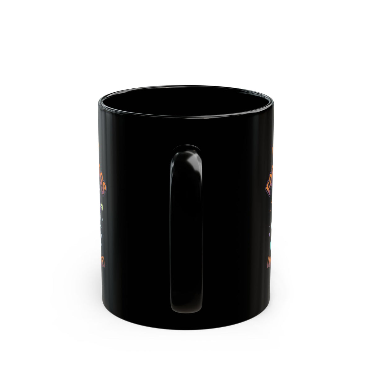 "I'm Here For The Boos" Black Ceramic Mug