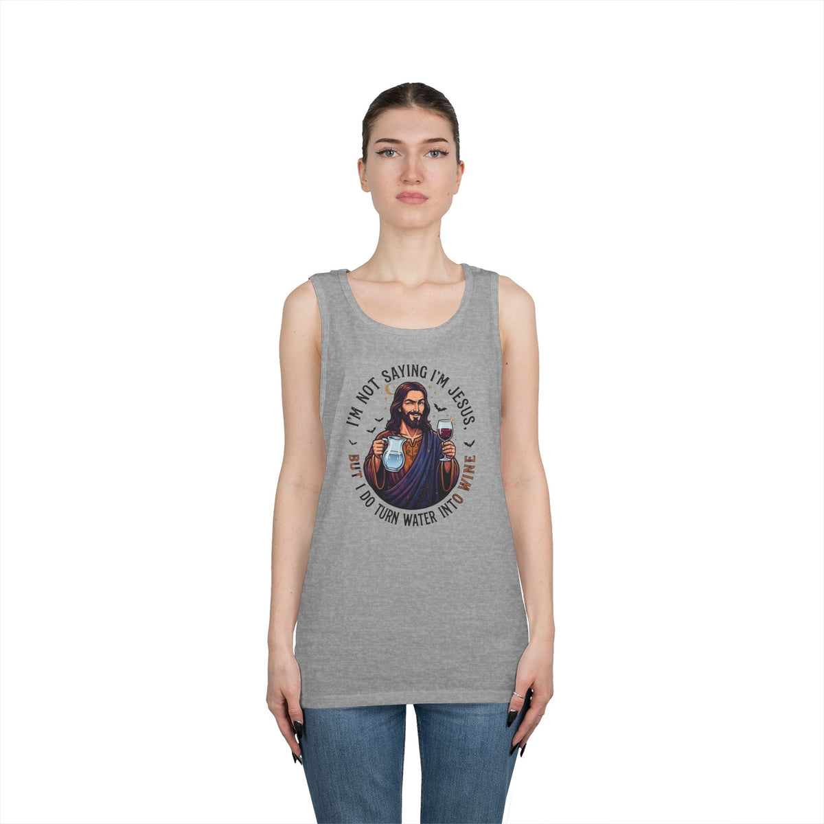 Color: Sport Grey | I'm Not Saying I'm Jesus Tank Top