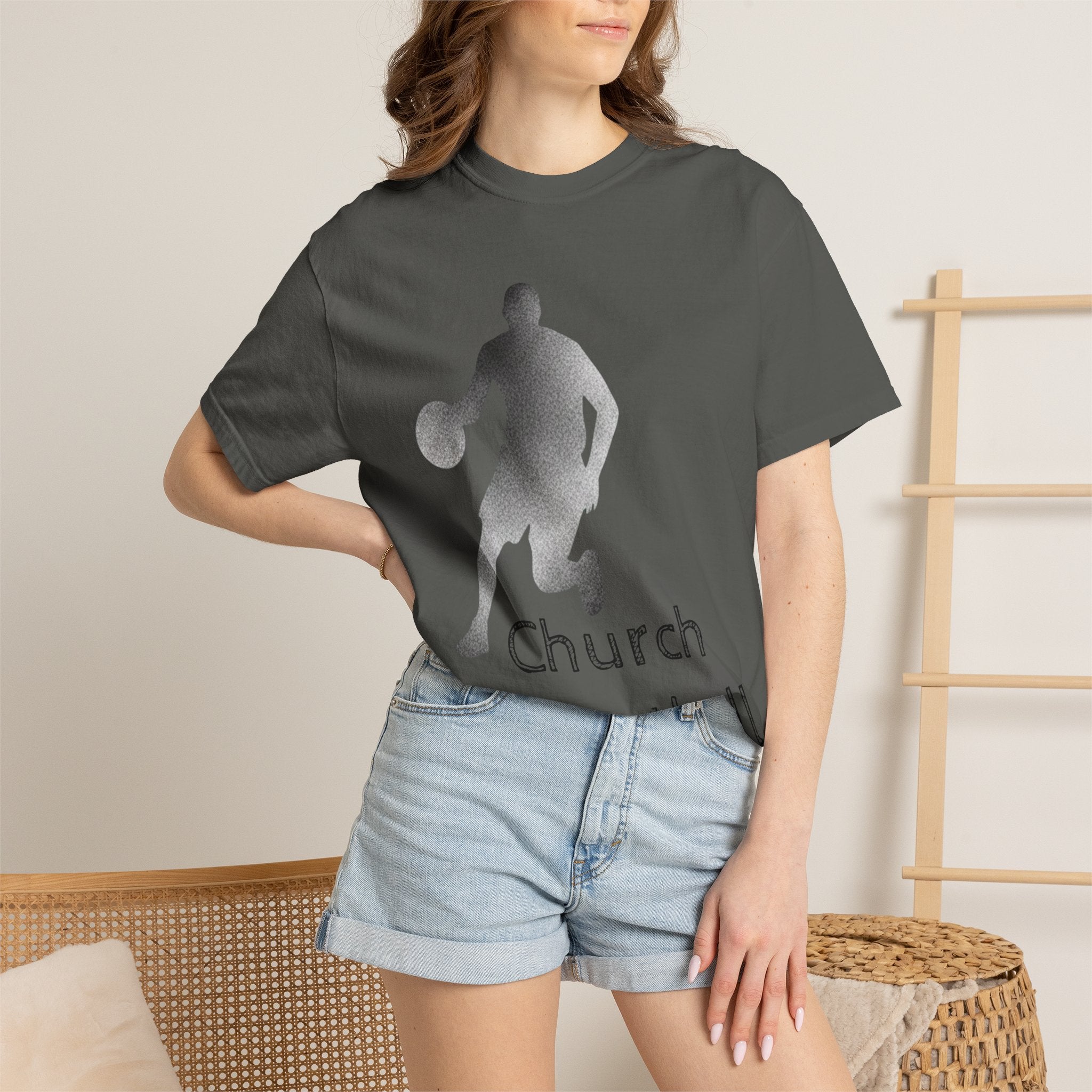 "Church Basketball: High Court" Unisex Garment-Dyed T-shirt