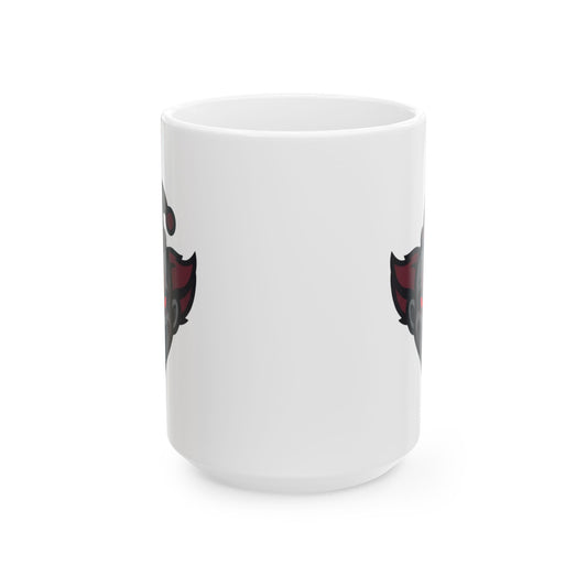 "Nightmare Clown" White Ceramic Mug — Graphic