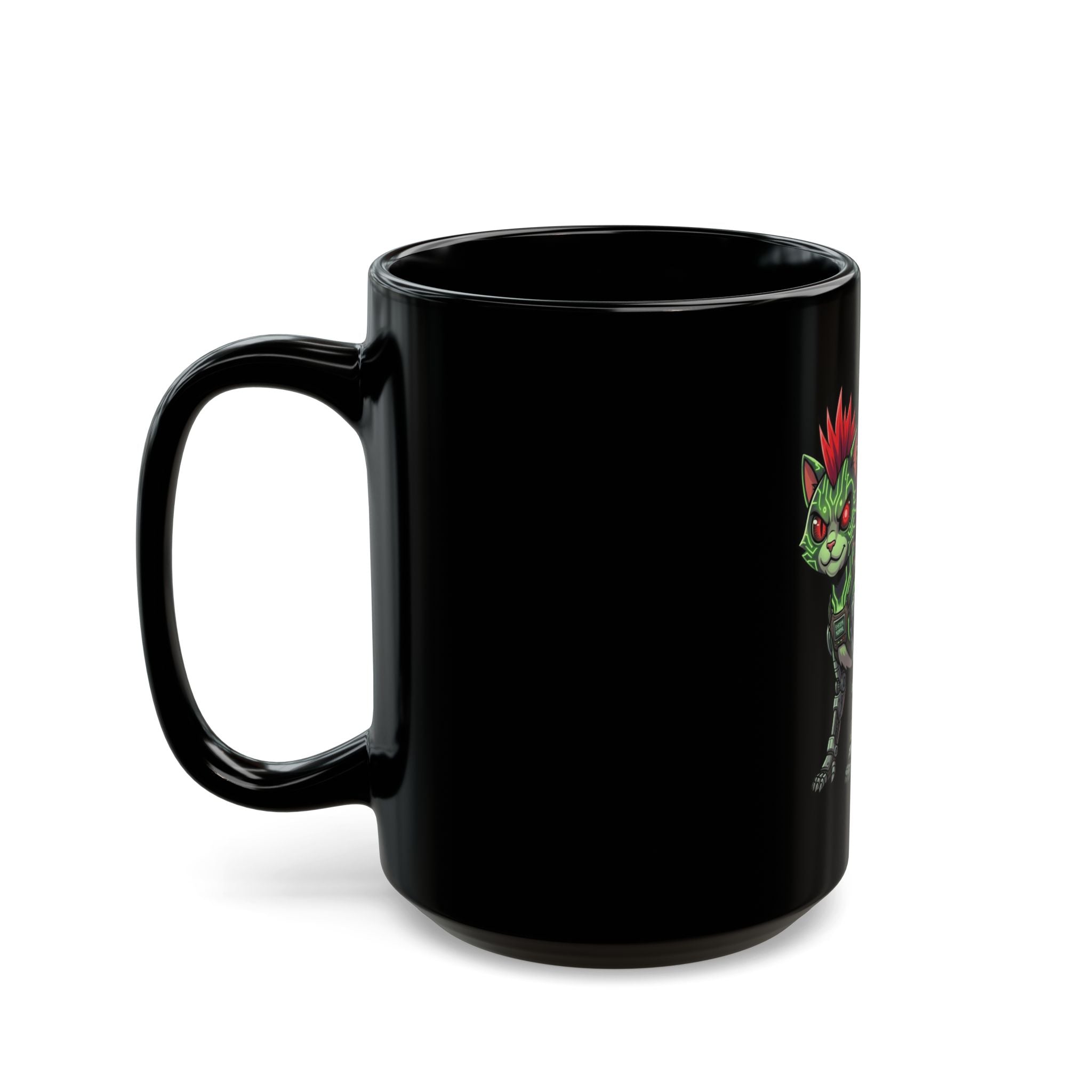 "Boots" Black Ceramic Mug