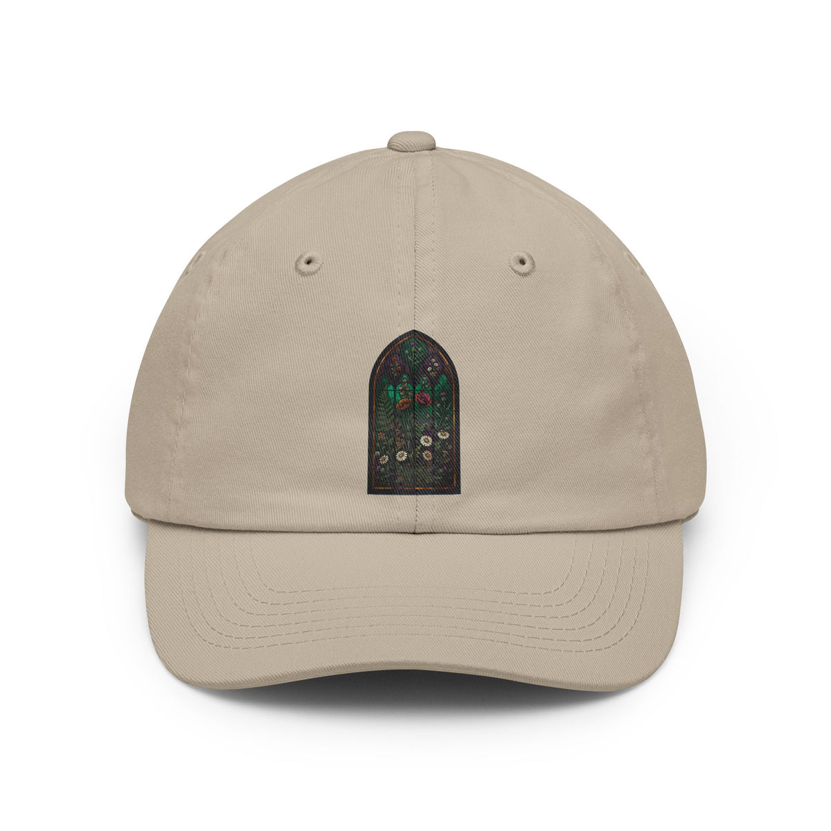Color: Stone | Stained Glass Floral Dad Hat