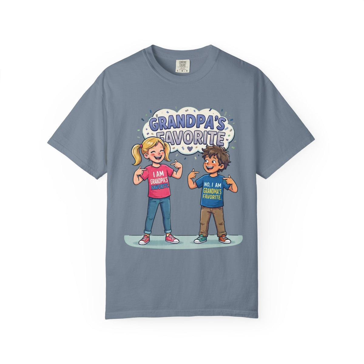 Color: Blue Jean | Grandpa's Favorite Unisex Garment-Dyed Tee
