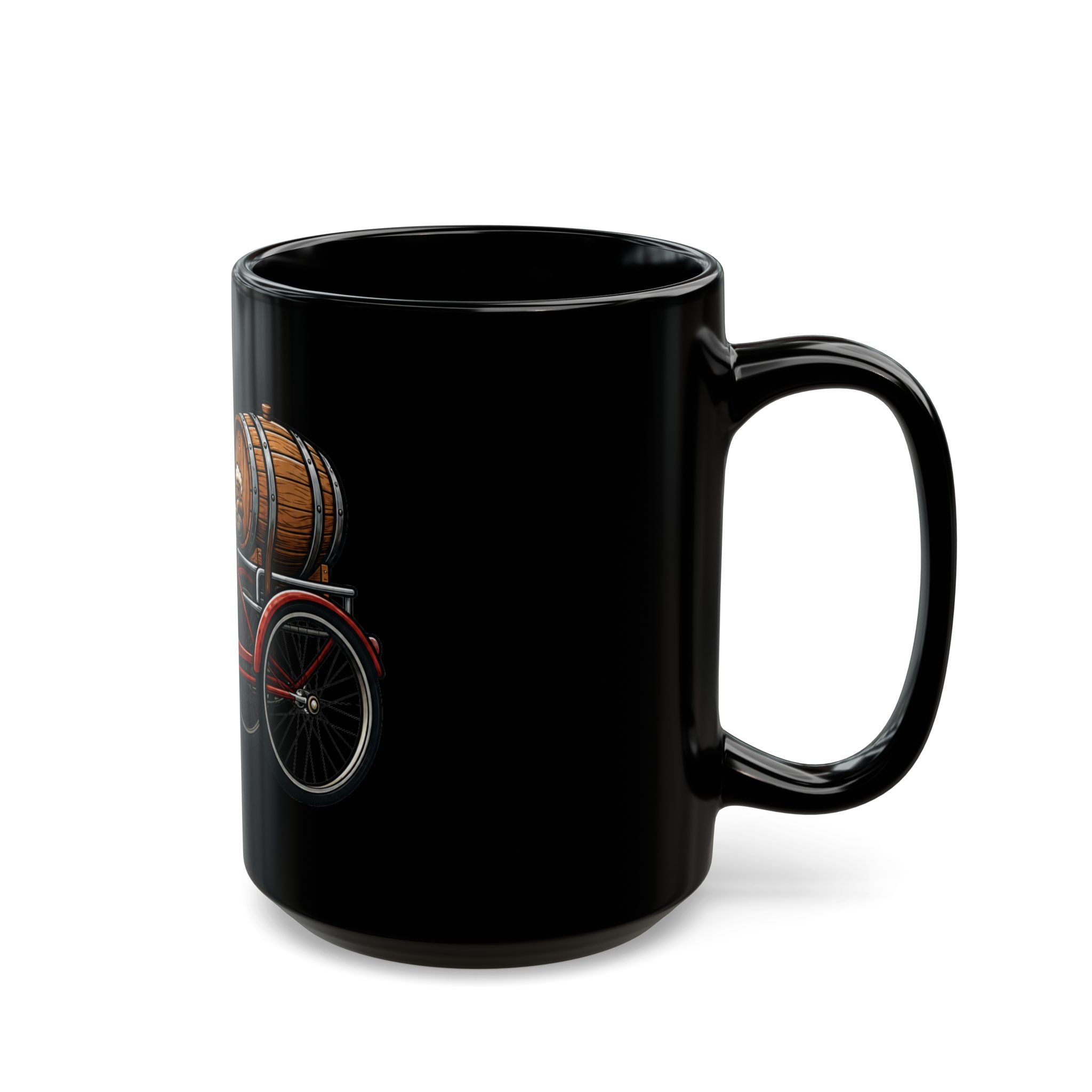 "Third Wheel Brewing" Black Ceramic Mug — Graphic