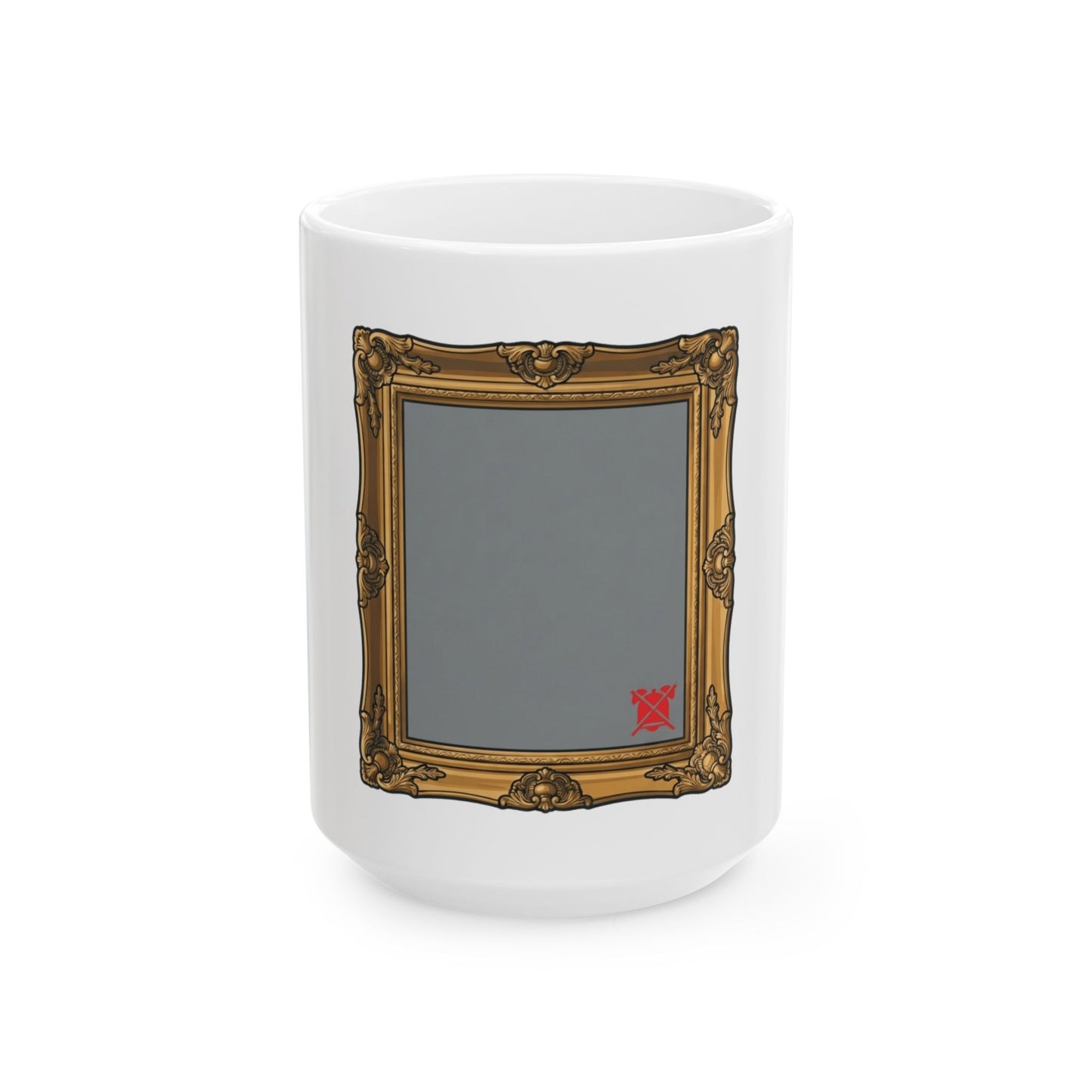 "Nobody Was Watching" White Ceramic Mug — Graphic
