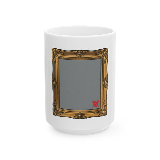 "Nobody Was Watching" White Ceramic Mug — Graphic