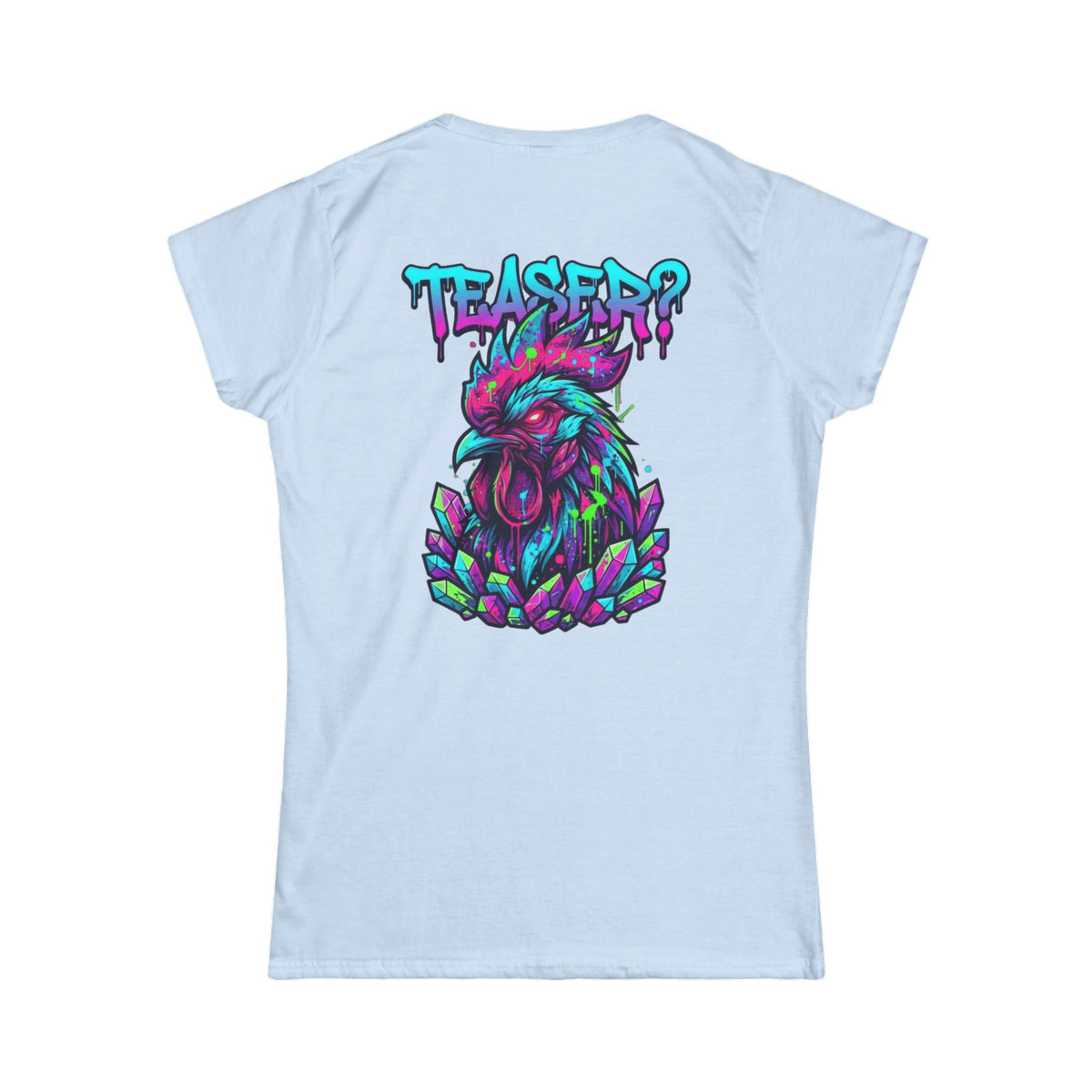 Color: Light Blue | Cock Teaser Women's Tee