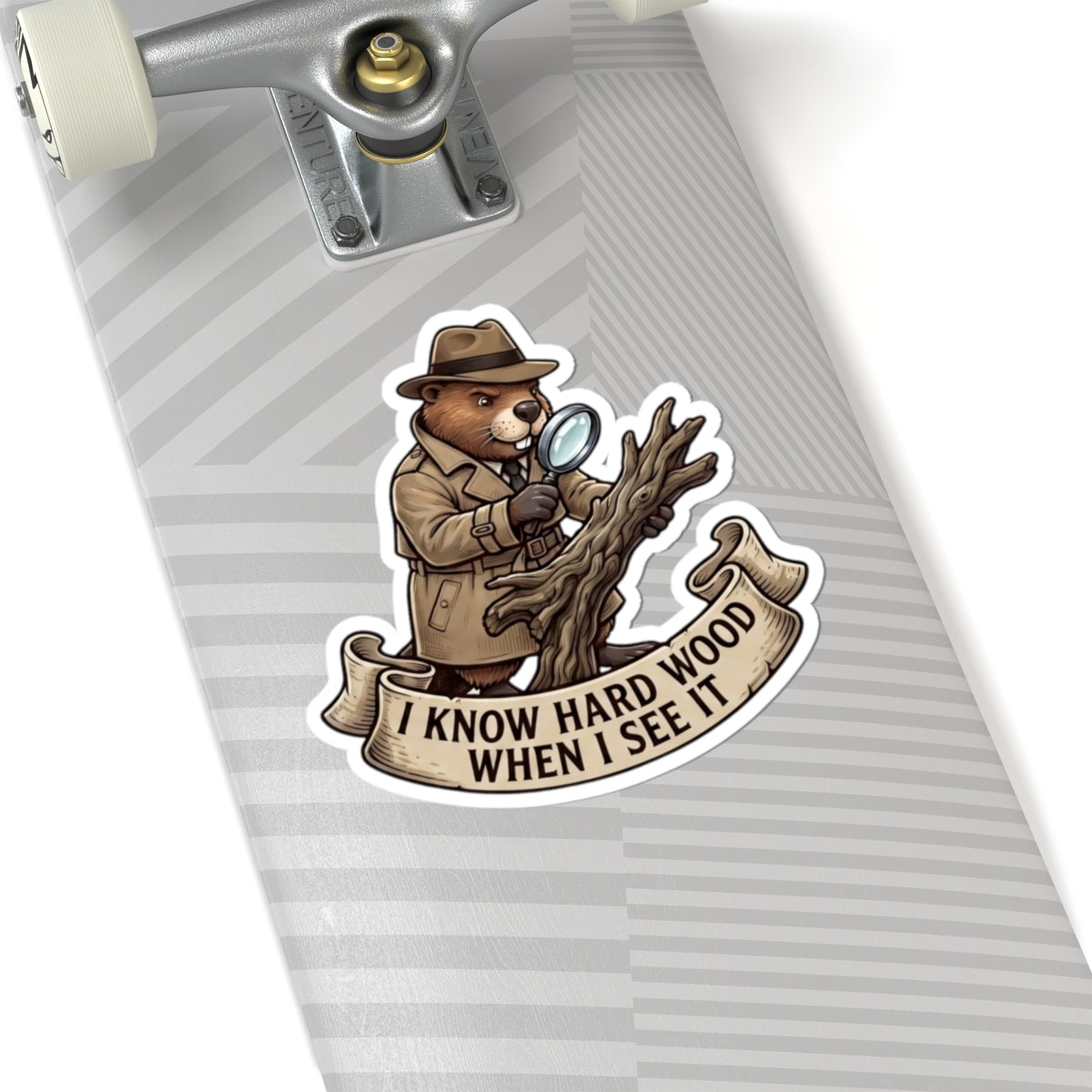 "I Know Hard Wood" Sticker — Main