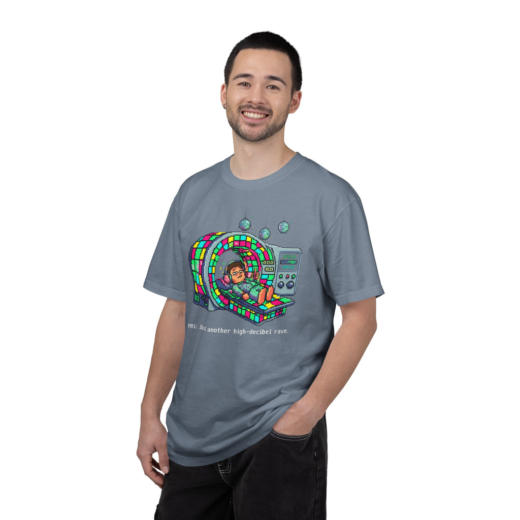 "MRI High Decibel Rave" Unisex Garment-Dyed T-shirt