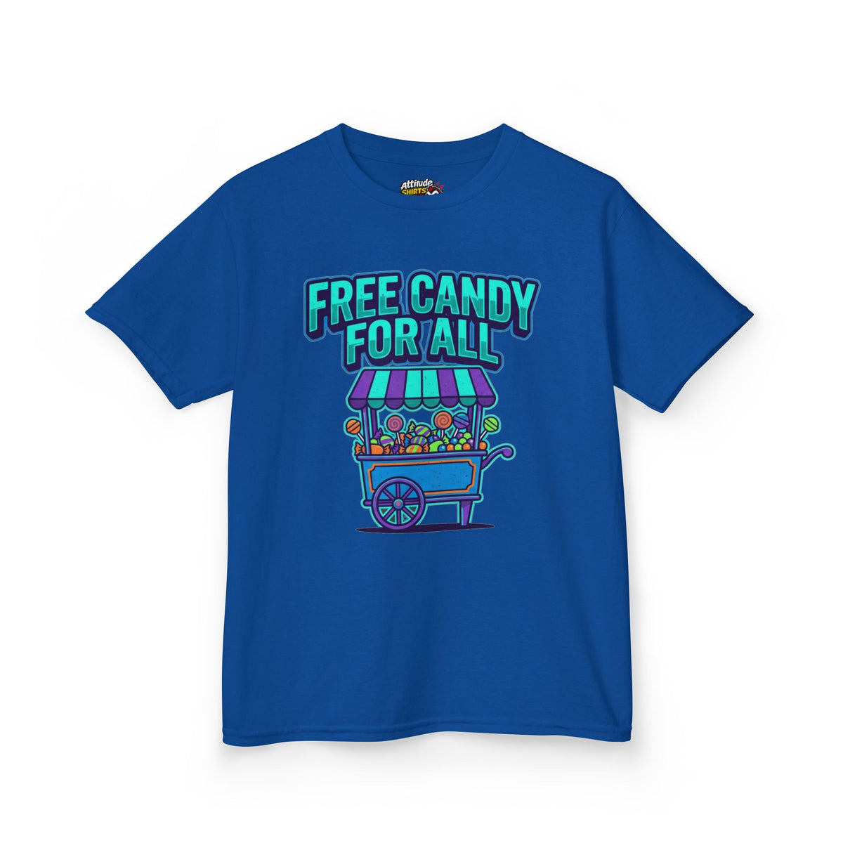 Color: Royal | Free Candy For All Kids Tee