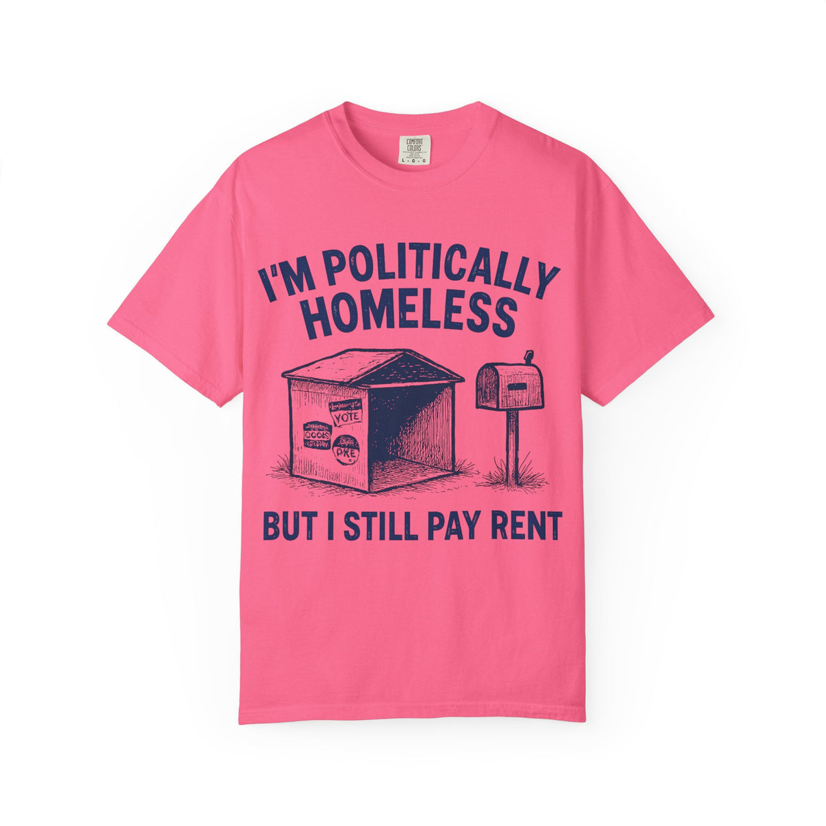 Color: Crunchberry | The Safe Space Sentry  Unisex Garment-Dyed T-shirt