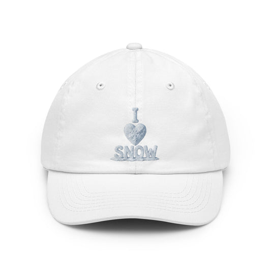 Color: White | I Love Snow Dad Hat