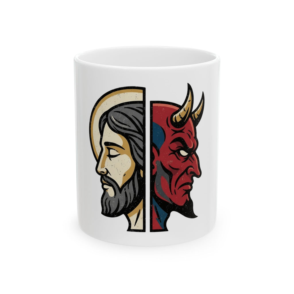 "Paradox" White Ceramic Mug — Graphic