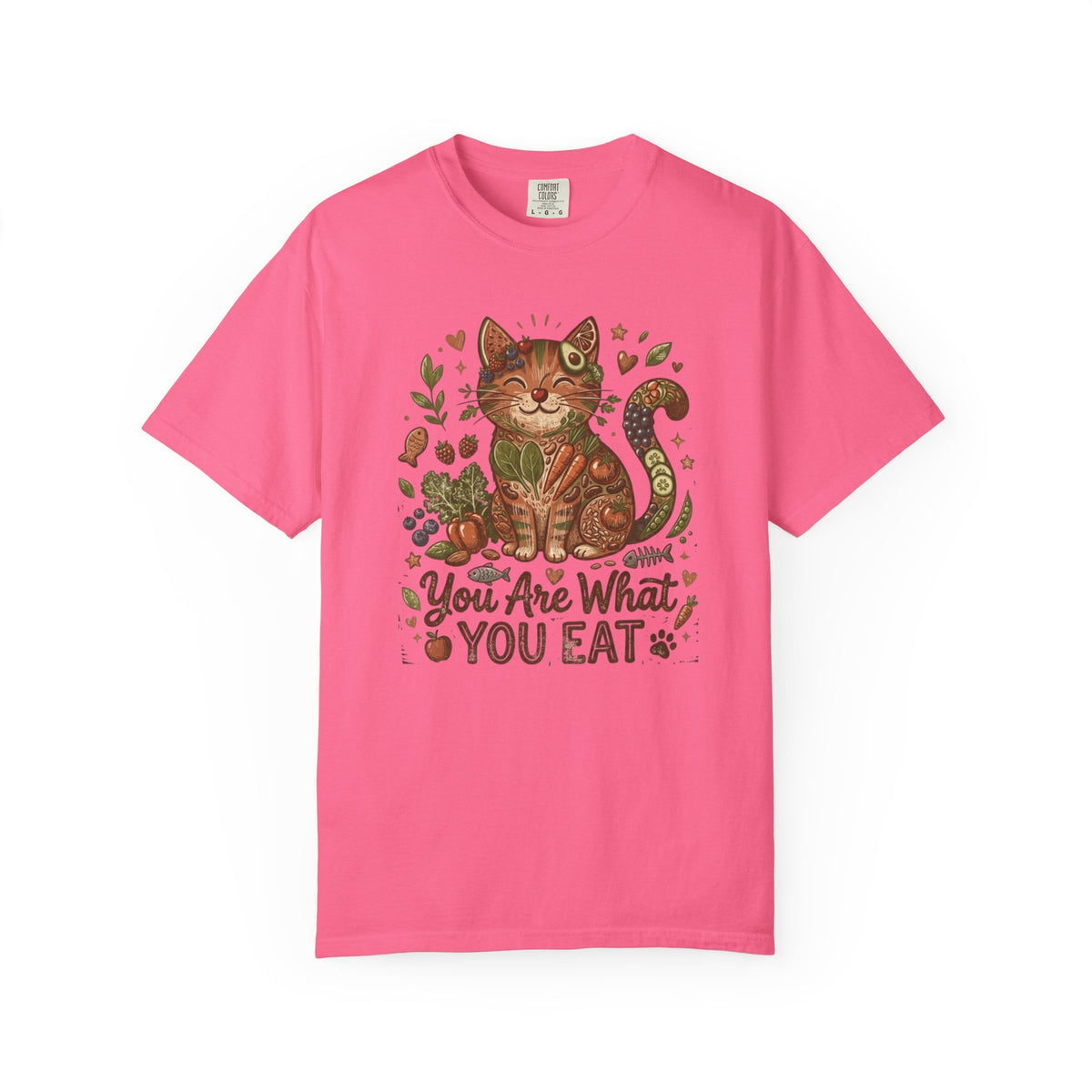 Color: Crunchberry | You Are What You Eat - Cat 3 Unisex Garment-Dyed T-shirt