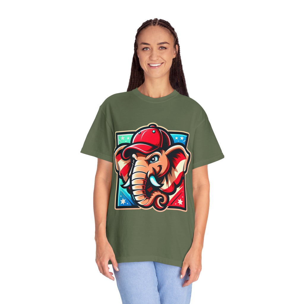 "The Patriot Elephant" Unisex Garment-Dyed T-shirt