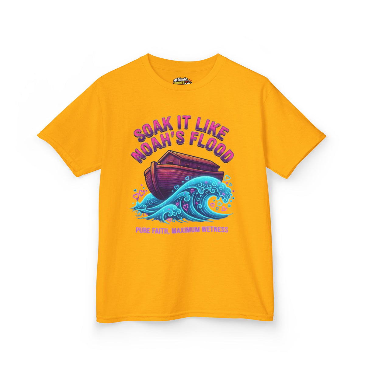 "Good Book Series Soak it Like Noah's Flood" Kids Tee