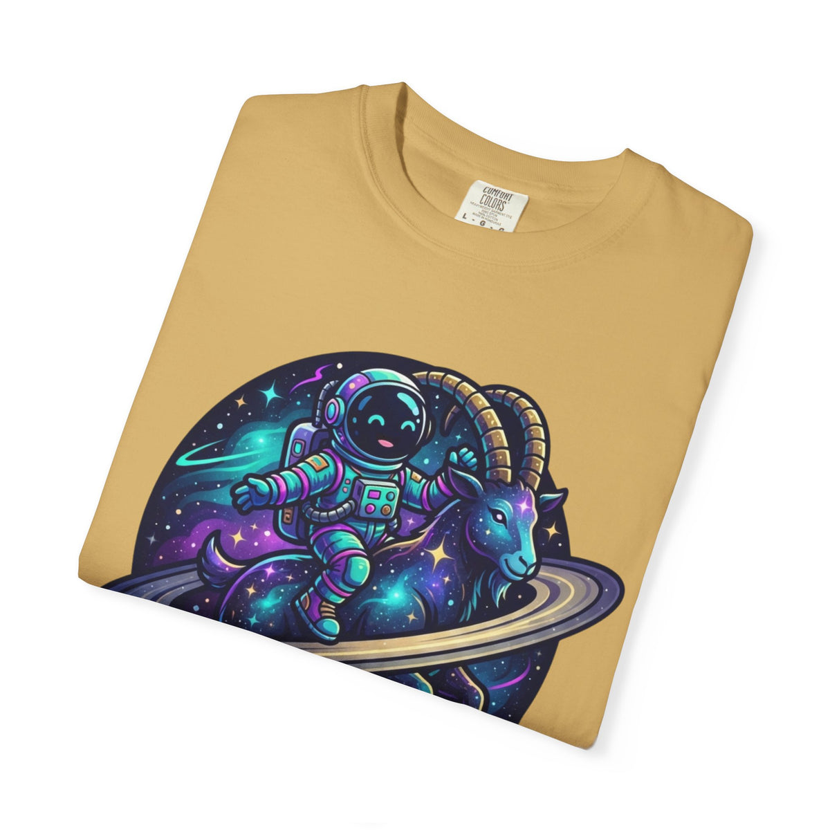 "Space Explorer Capricorn" Unisex Garment-Dyed Tee