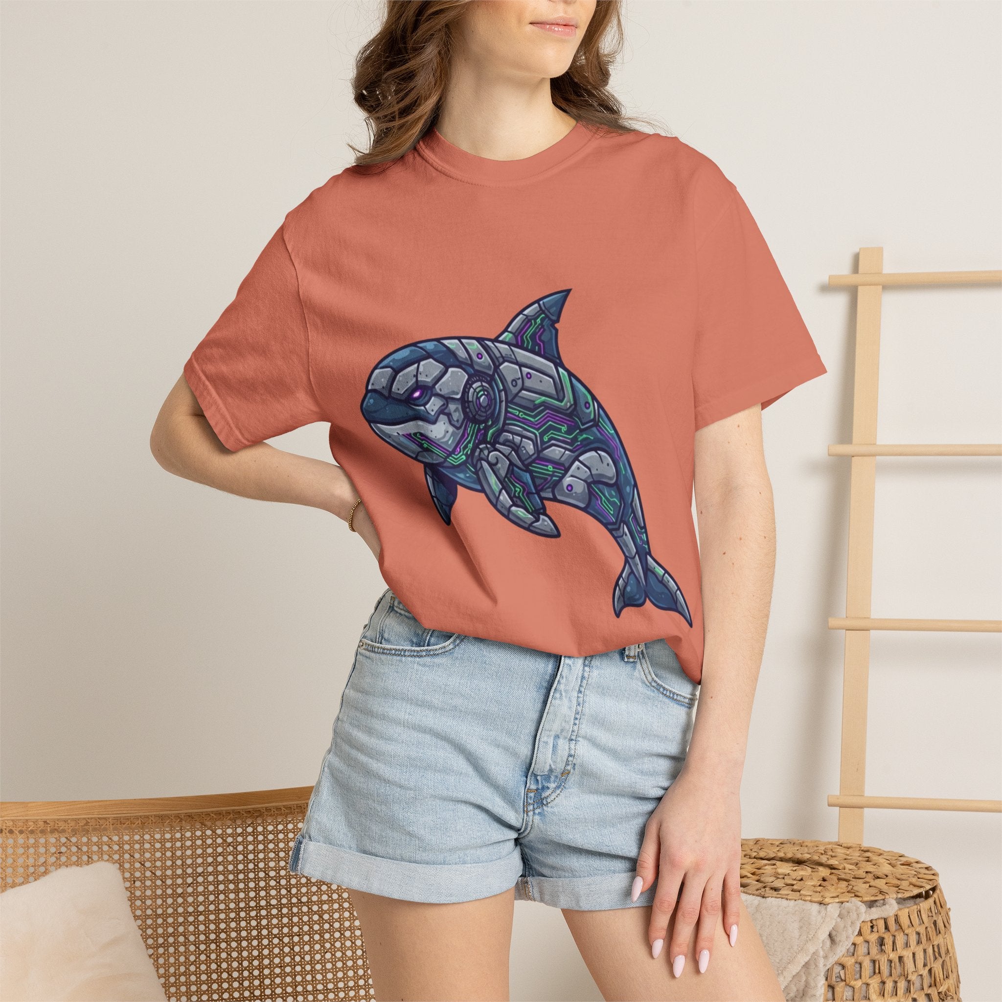 "Killer Whale" Unisex Garment-Dyed Tee