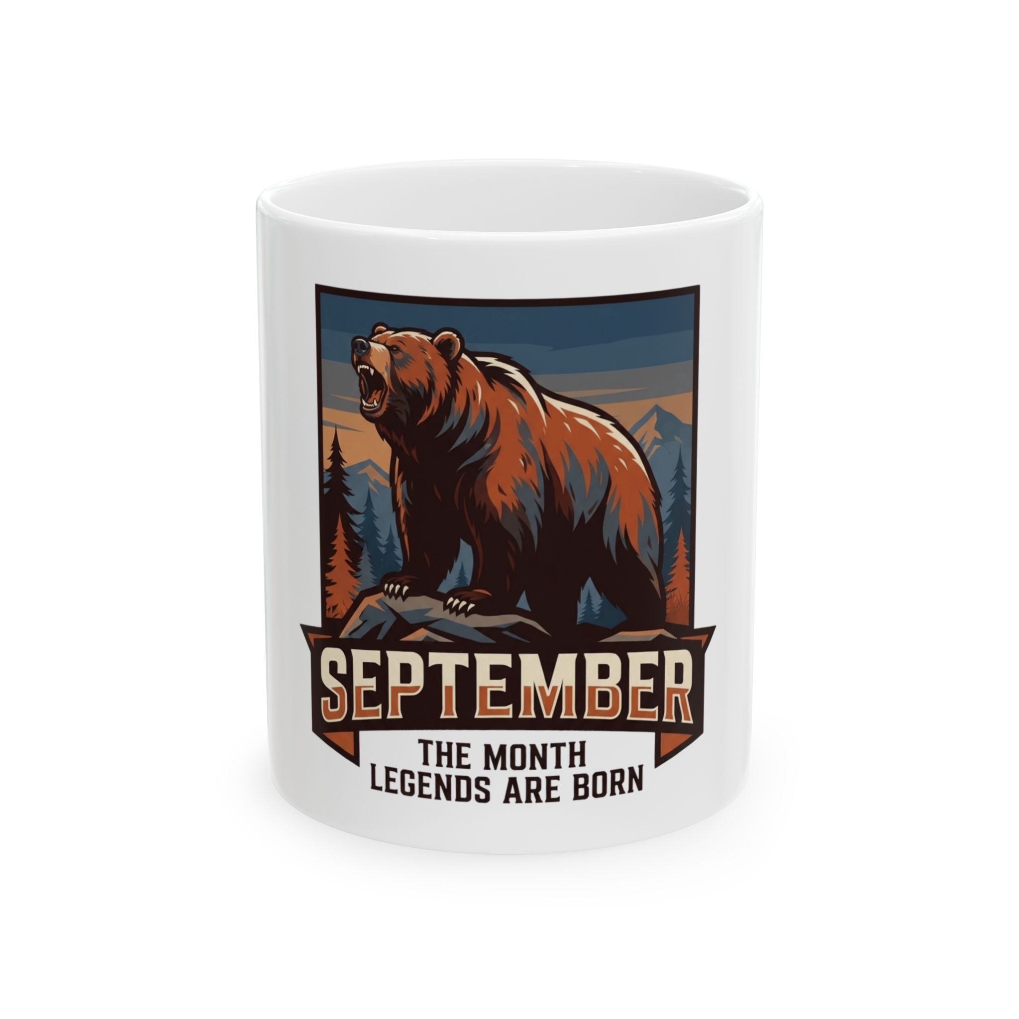 "September Legend" White Ceramic Mug