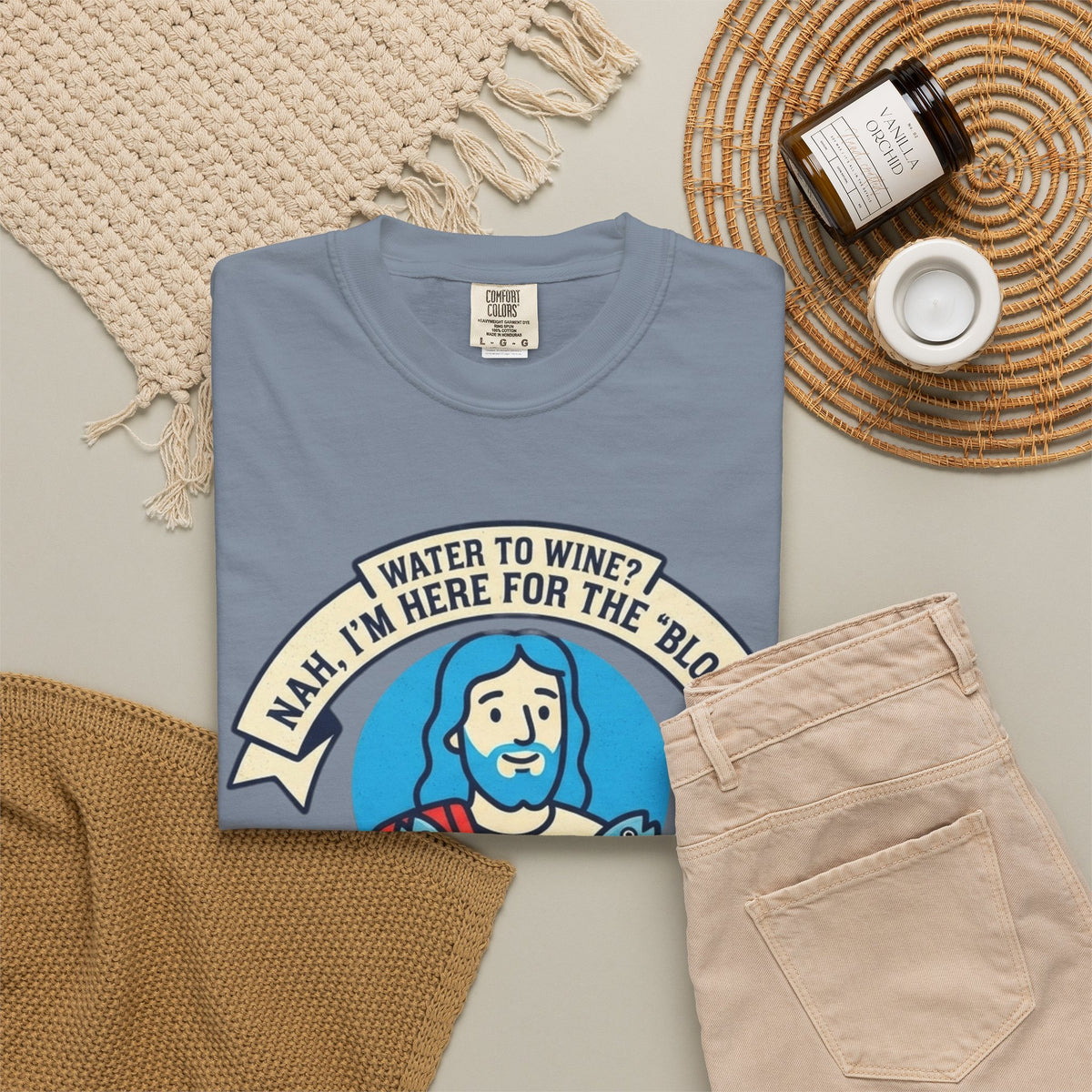 "Good Book Series Not Dead Awkward In Bed" Unisex Garment-Dyed Tee