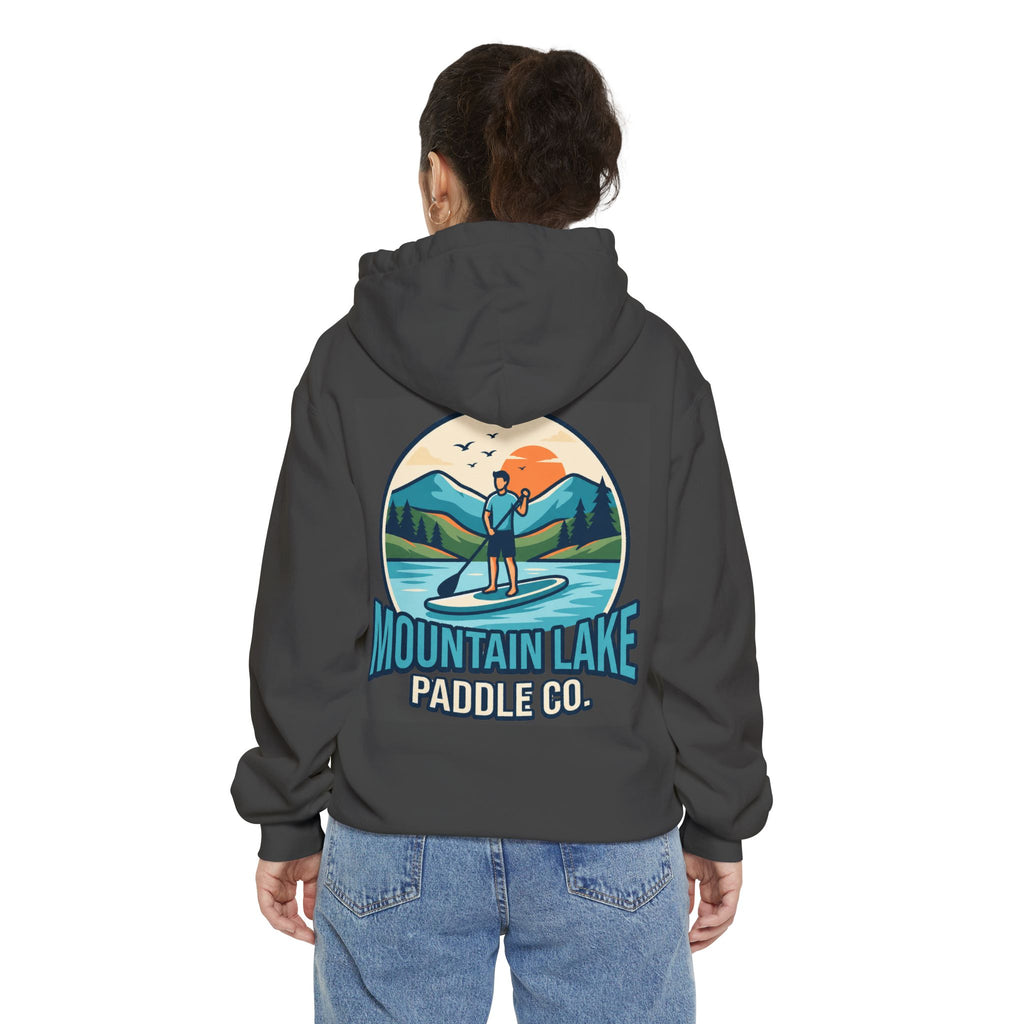 "Mountain Lake Paddle Board" Garment-Dyed Hoodie