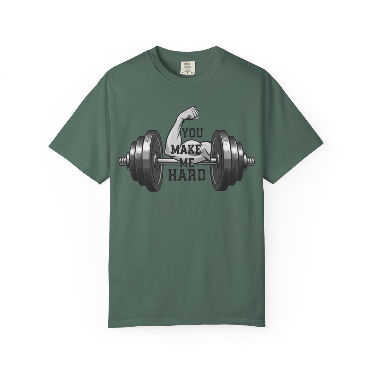Color: Blue Spruce | You Make Me Hard - Unisex Garment-Dyed T-shirt