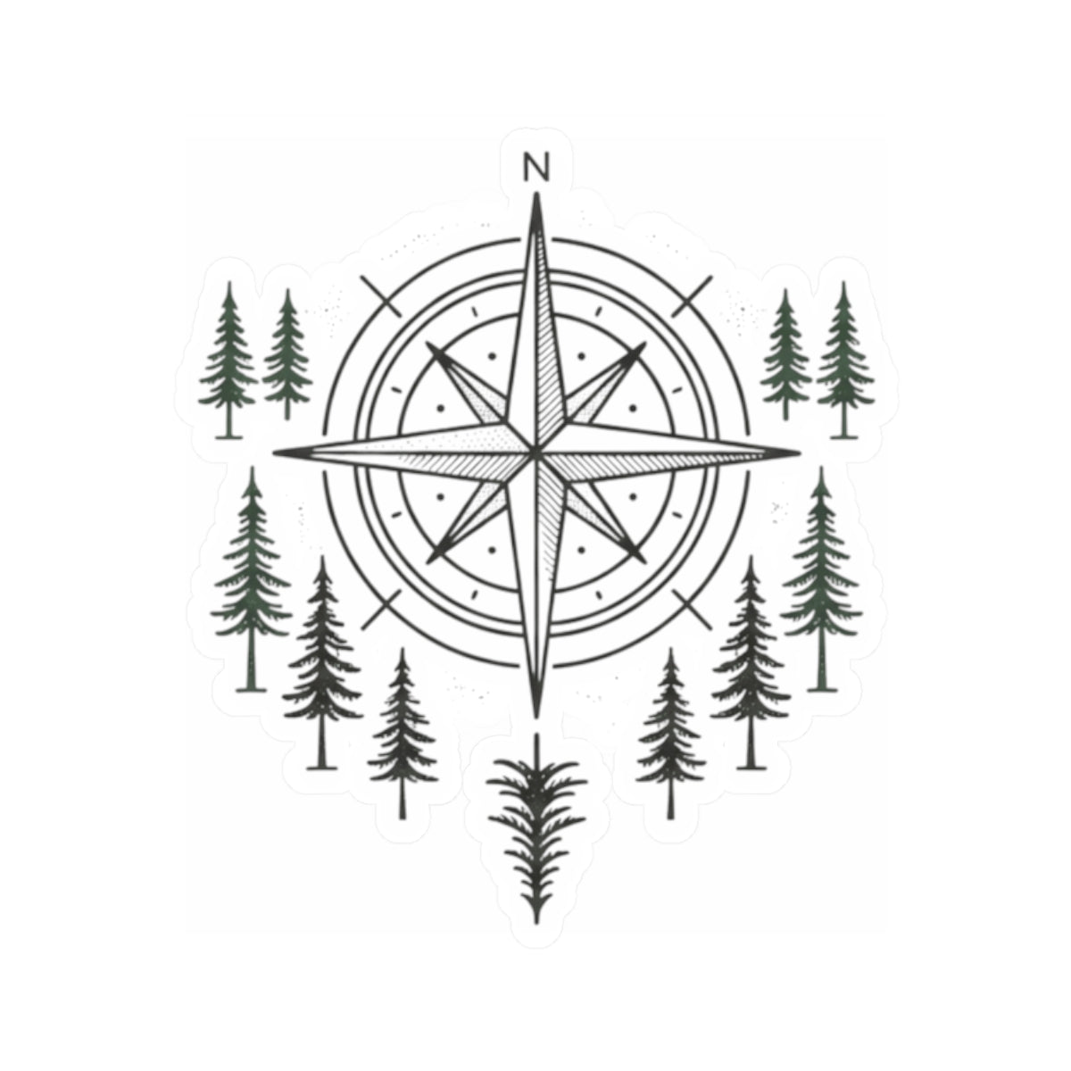 "Compass" Sticker