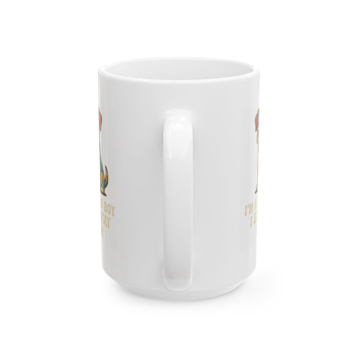 "I'm A Good Boy" White Ceramic Mug