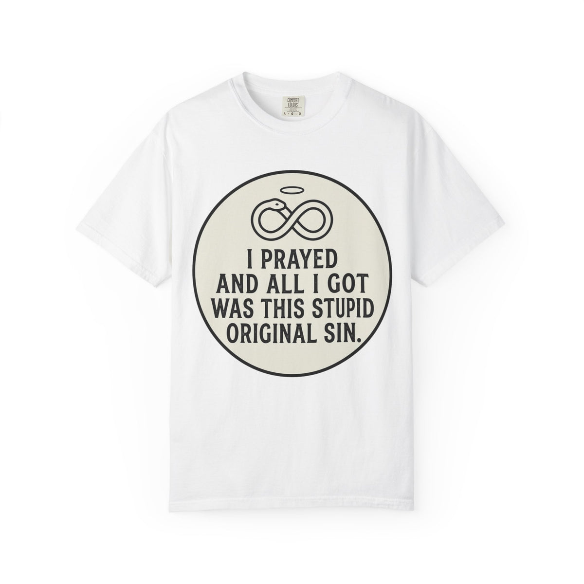 "Good Book Series Original Sin" Unisex Garment-Dyed Tee