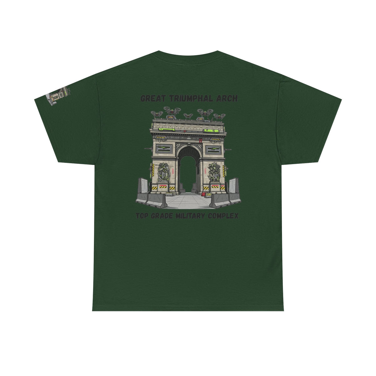 Color: Forest Green | Top Grade Military Complex Premium Graphic Tee