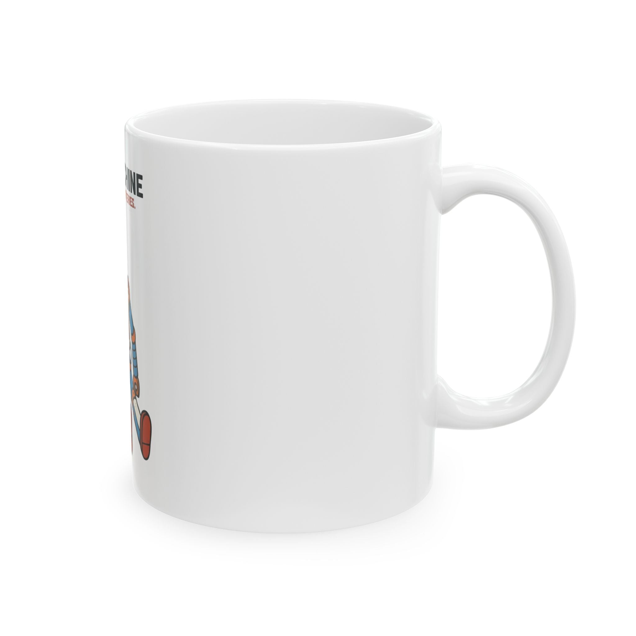 "Sex Machine" White Ceramic Mug
