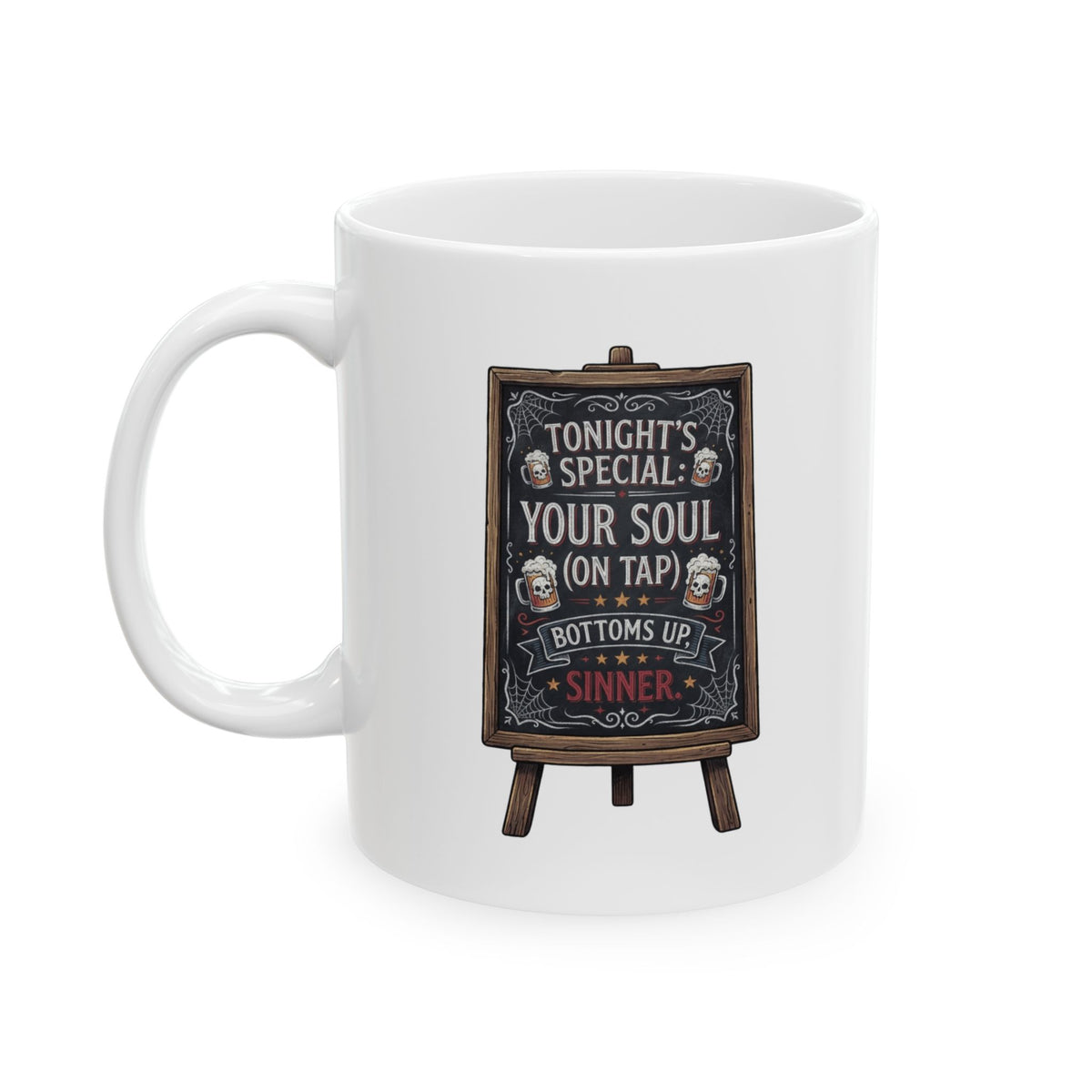 "Soul On Tap" White Ceramic Mug