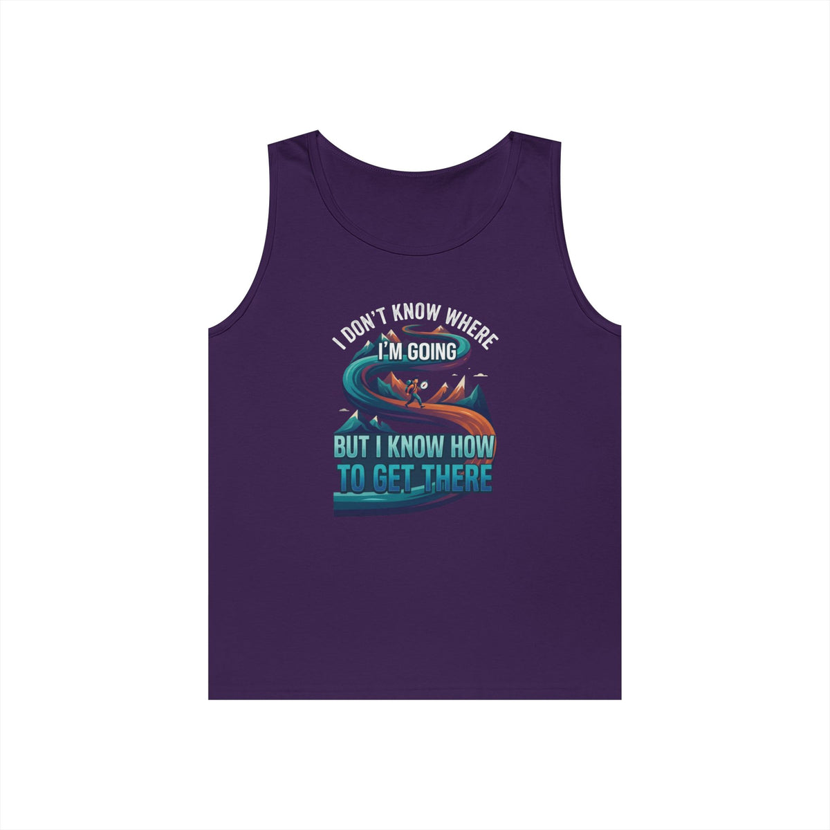 Color: Purple | I Don't Know Where I'm Going Tank Top