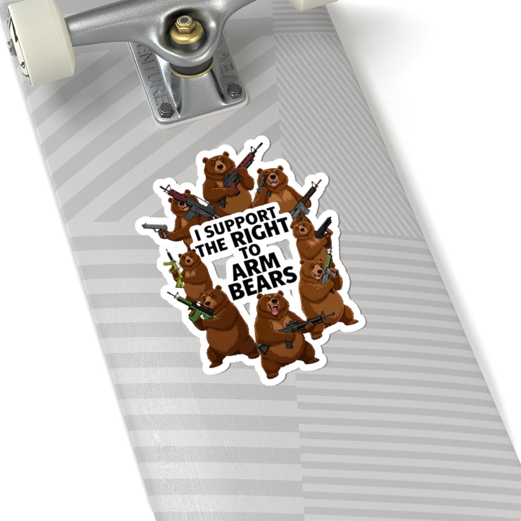 Arm Bears, Not People | Kiss-Cut Sticker — AttitudeShirts