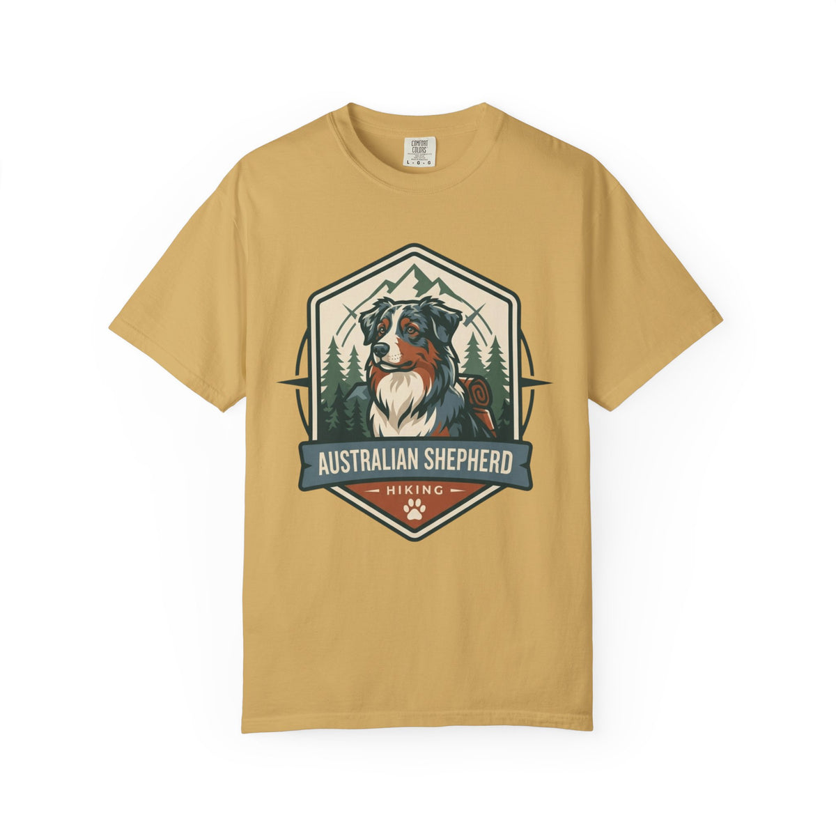 "Australian Sheperd" Unisex Garment-Dyed Tee